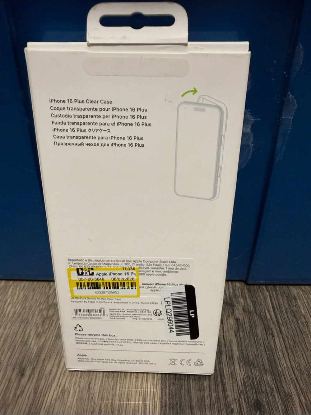 Apple Clear MagSafe Case for iPhone 16 Plus - Transparent